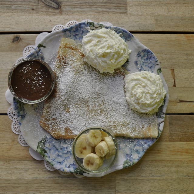 Nutella and Banana Crepes.