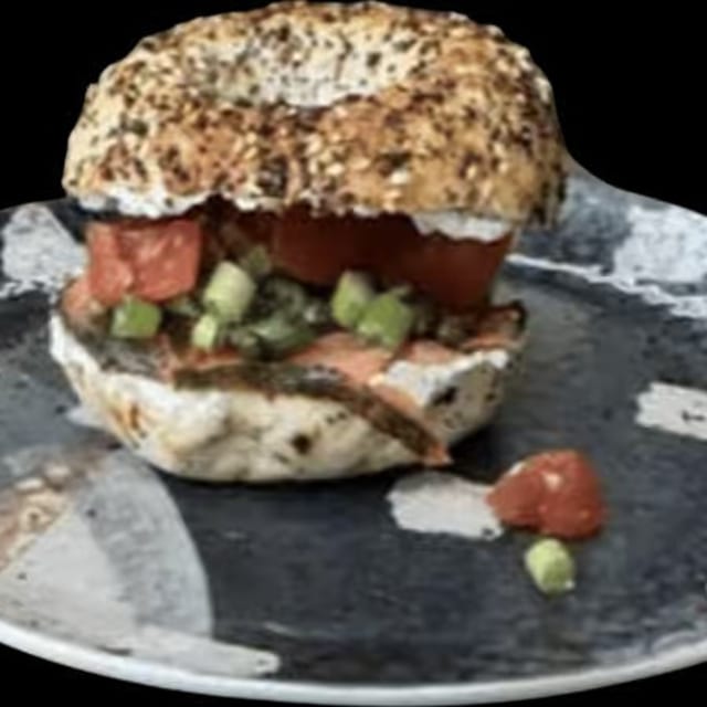 Smoked Salmon Bagel.
