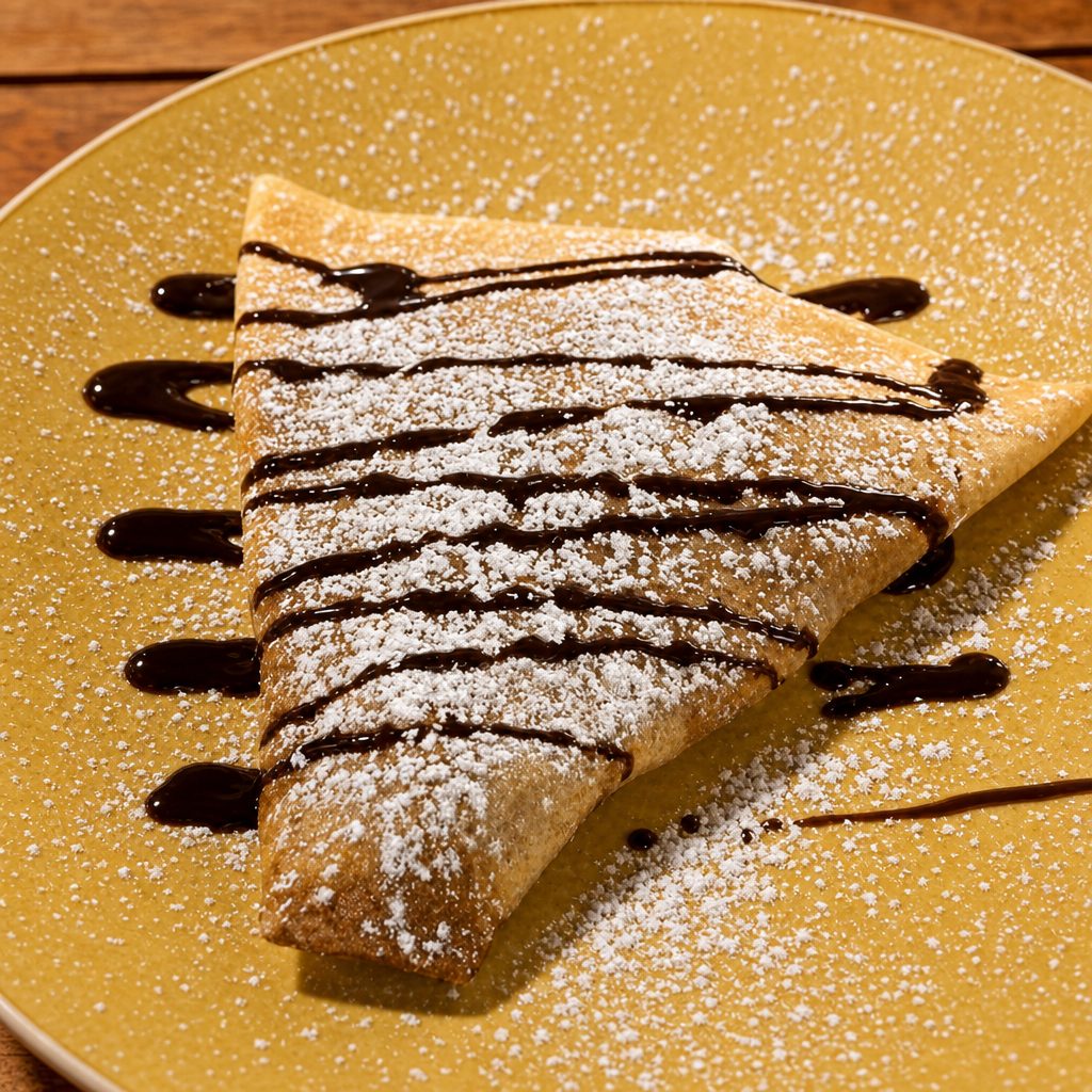Chocolate and Banana Crepes.