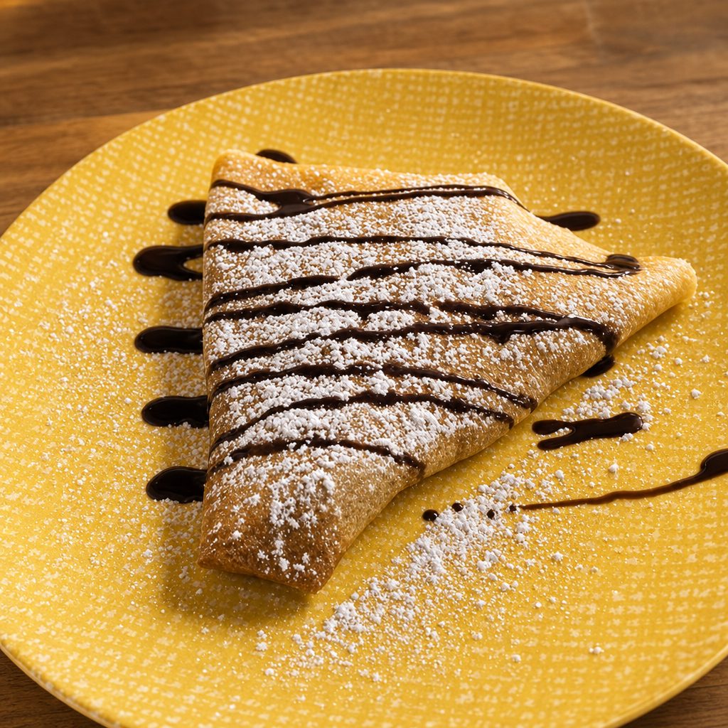Nutella, Banana and Coconut Crepes.